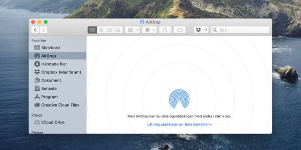 Så delar du dina filer med hjälp av AirDrop.